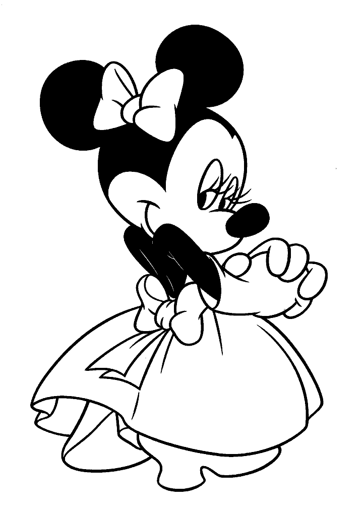 minnie para colorir