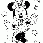 minnie para colorir