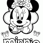 minnie para colorir