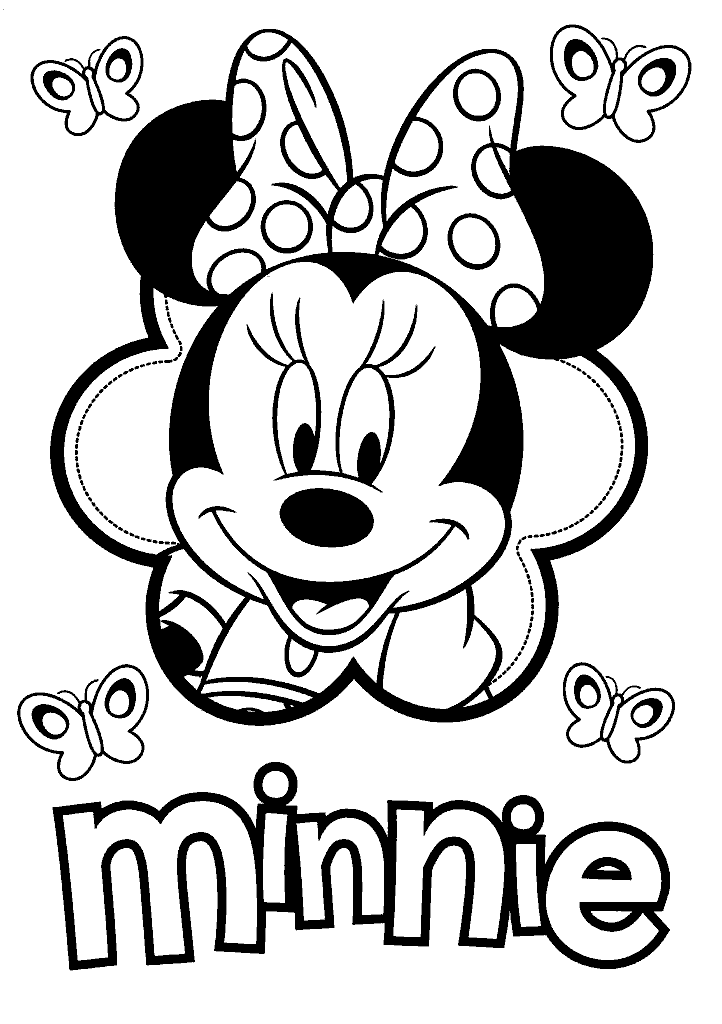 minnie para colorir