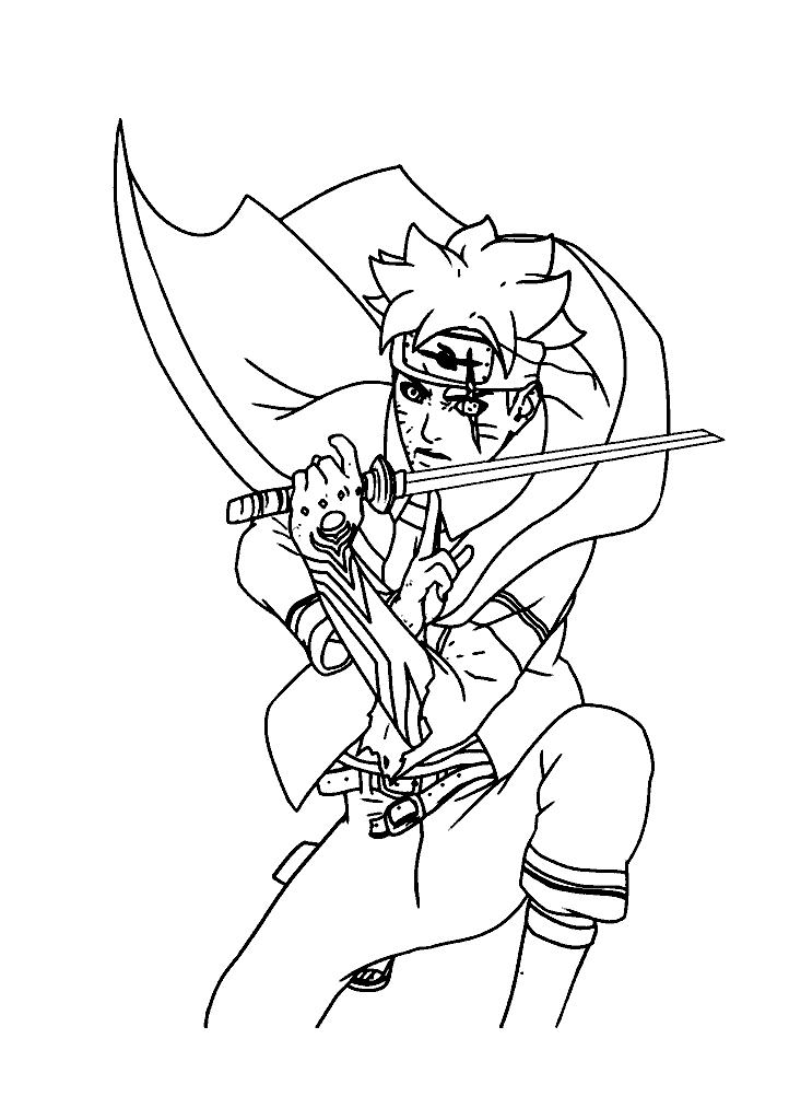 naruto para colorir