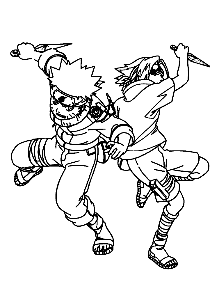 naruto para colorir