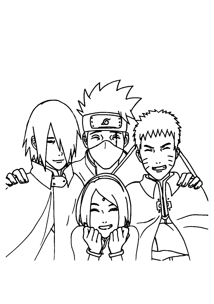 kakashi desenho para colorir