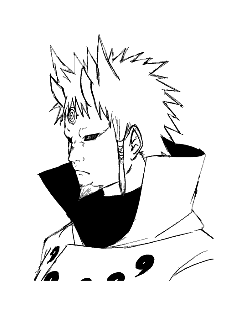 naruto para colorir