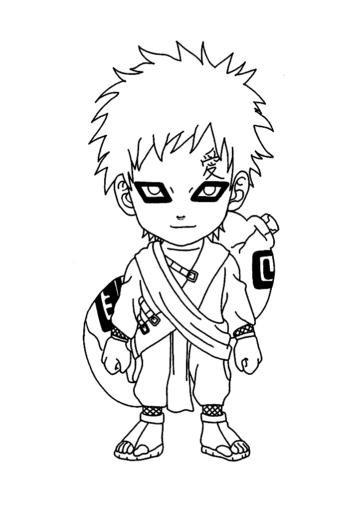 naruto para colorir