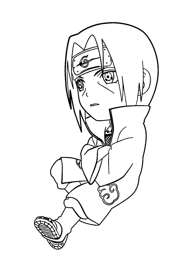 naruto para colorir
