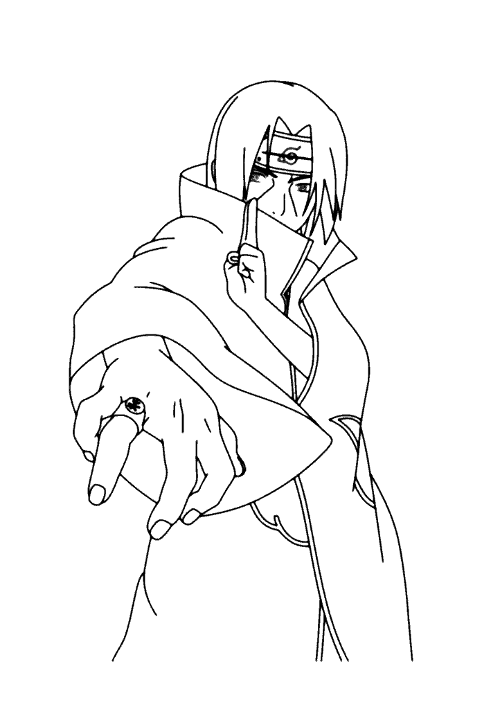 naruto para colorir