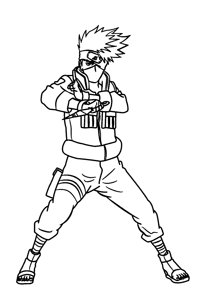 naruto para colorir