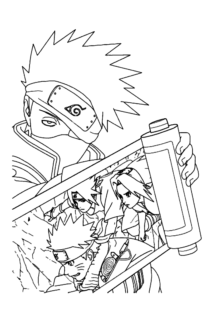 naruto para colorir