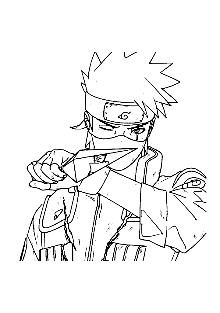 kakashi desenho para colorir