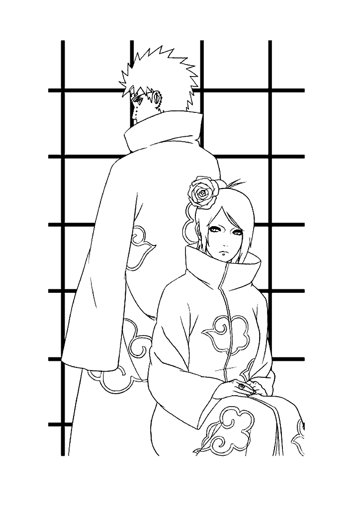 naruto para colorir