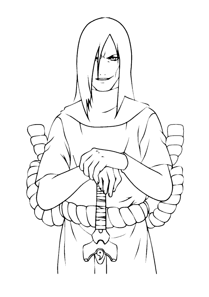 naruto para colorir