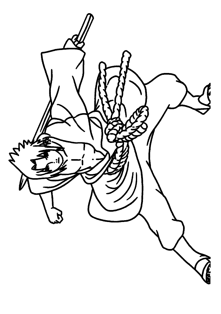 naruto para colorir