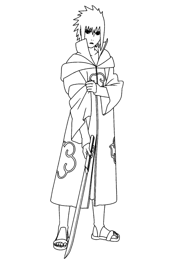 naruto para colorir