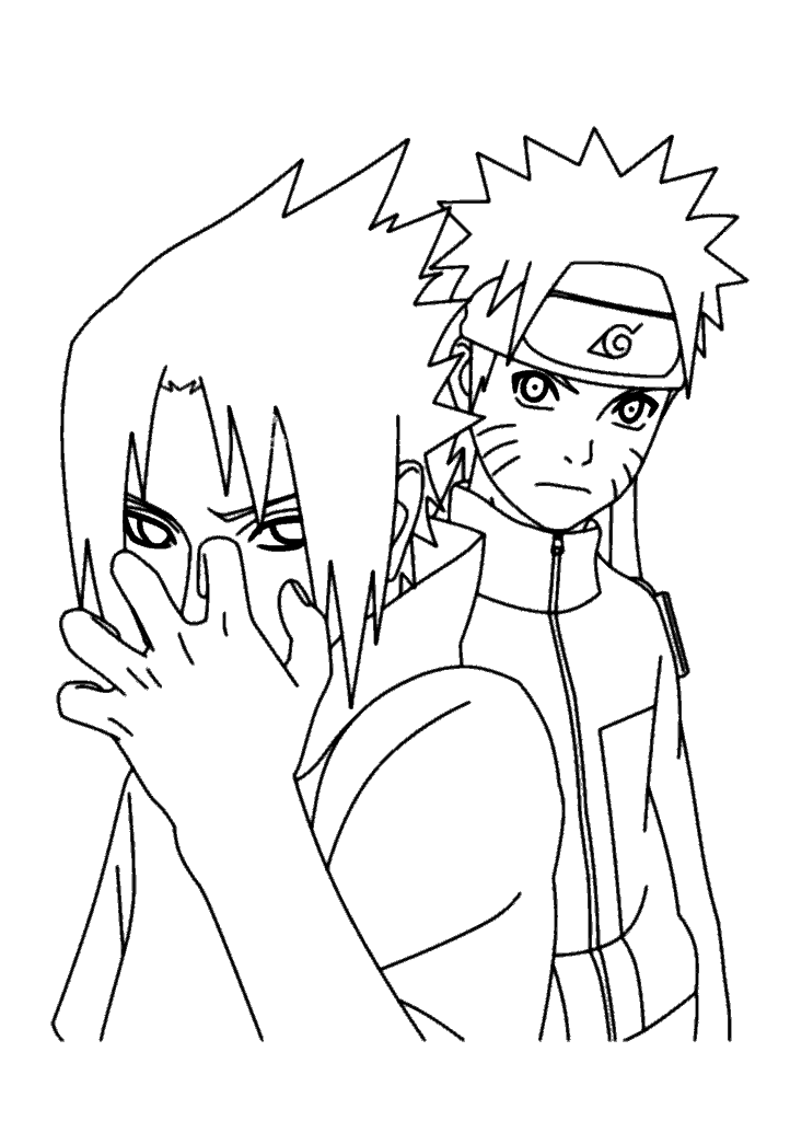 naruto para colorir