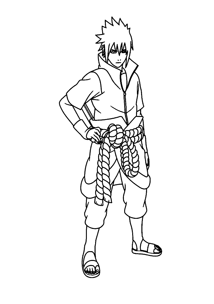 naruto para colorir