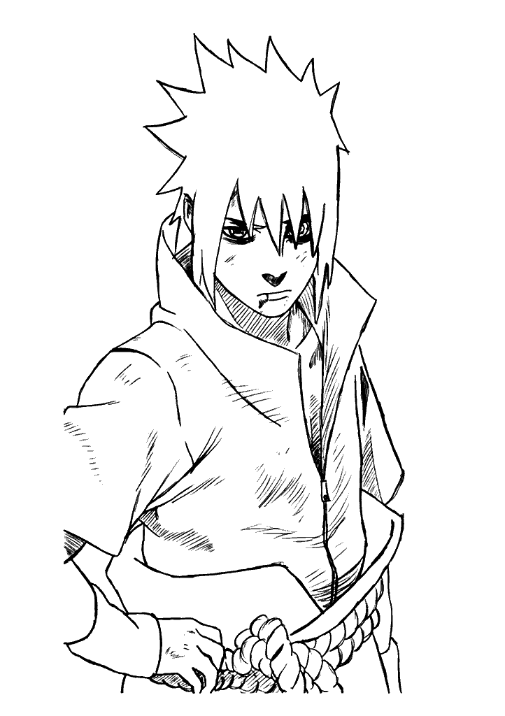 naruto para colorir