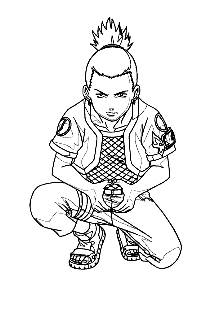 naruto para colorir