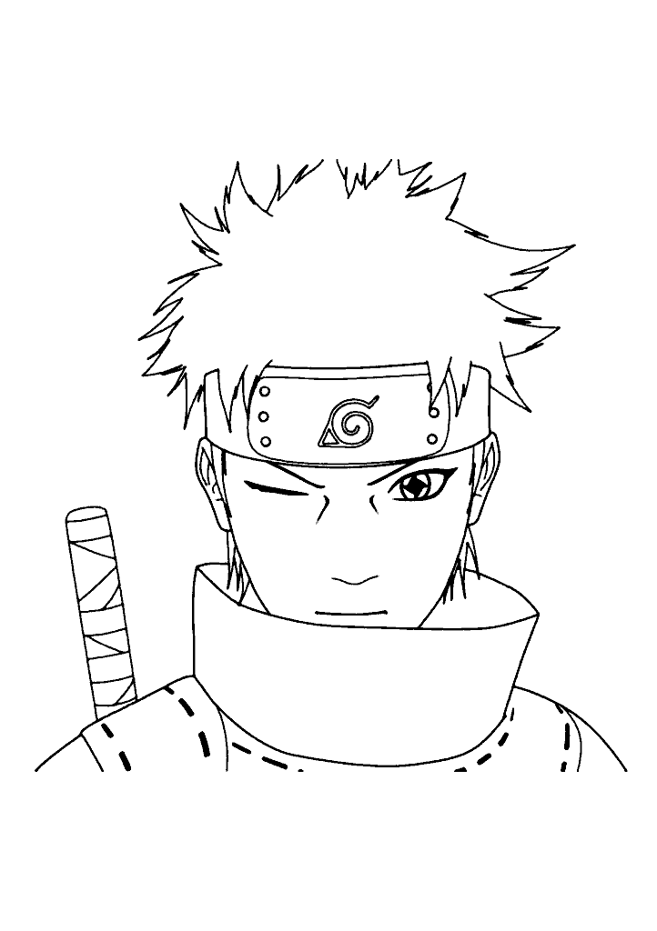 naruto para colorir