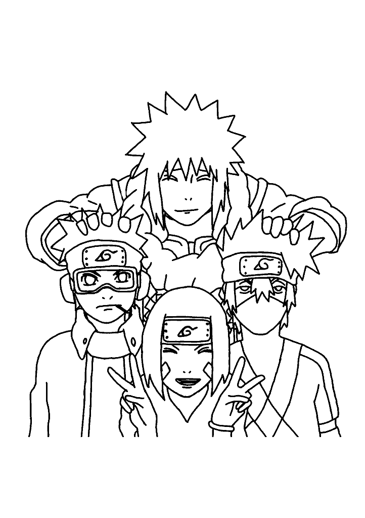 naruto para colorir