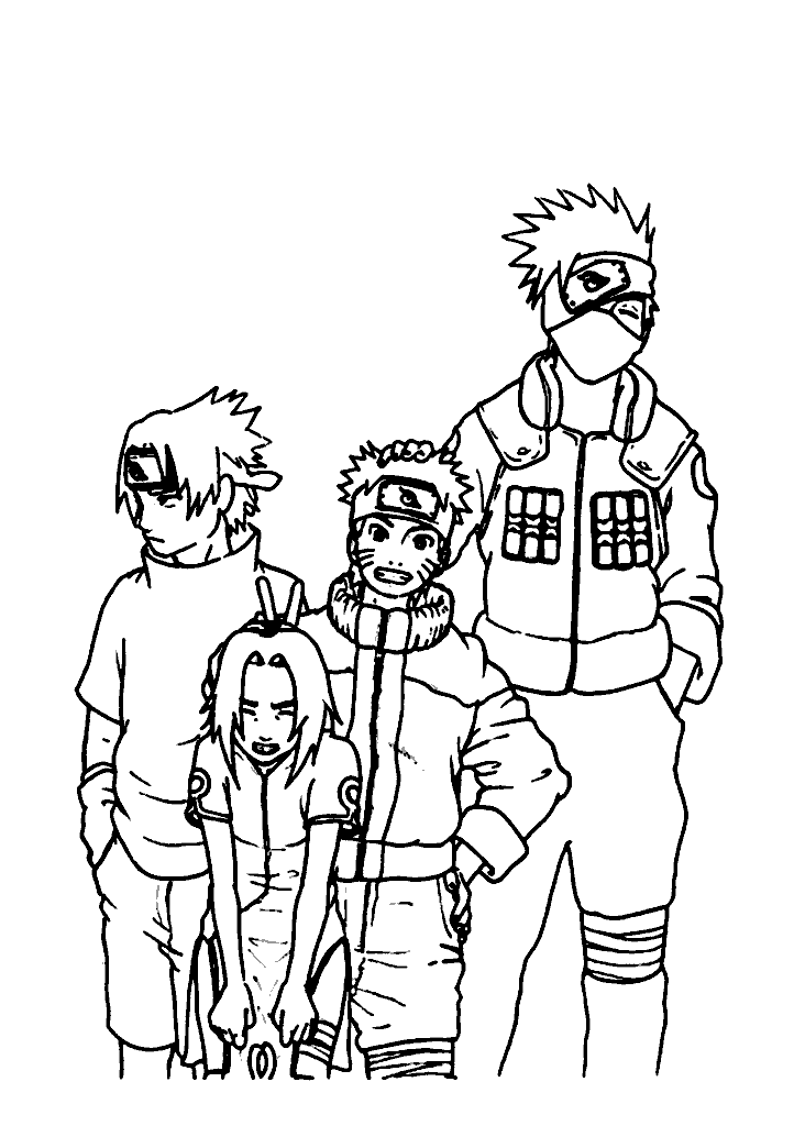 naruto para colorir