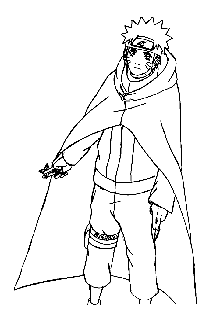 naruto para colorir
