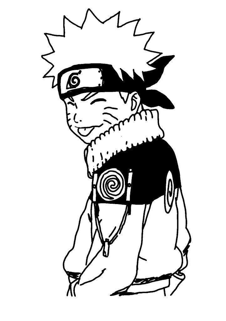 naruto para colorir