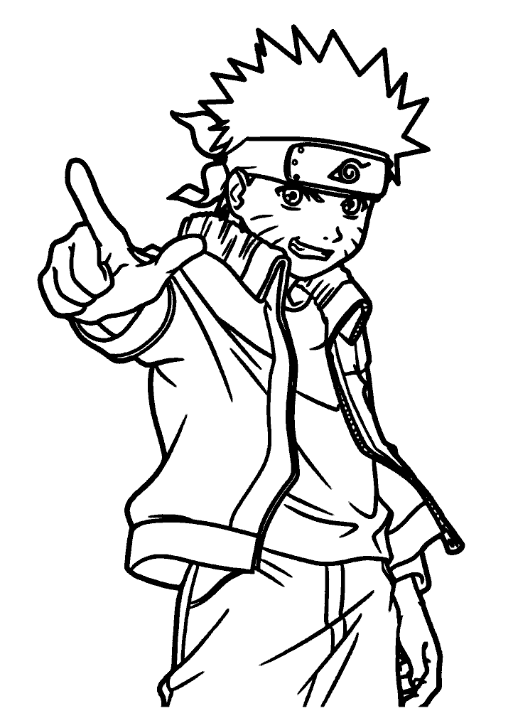 naruto para colorir