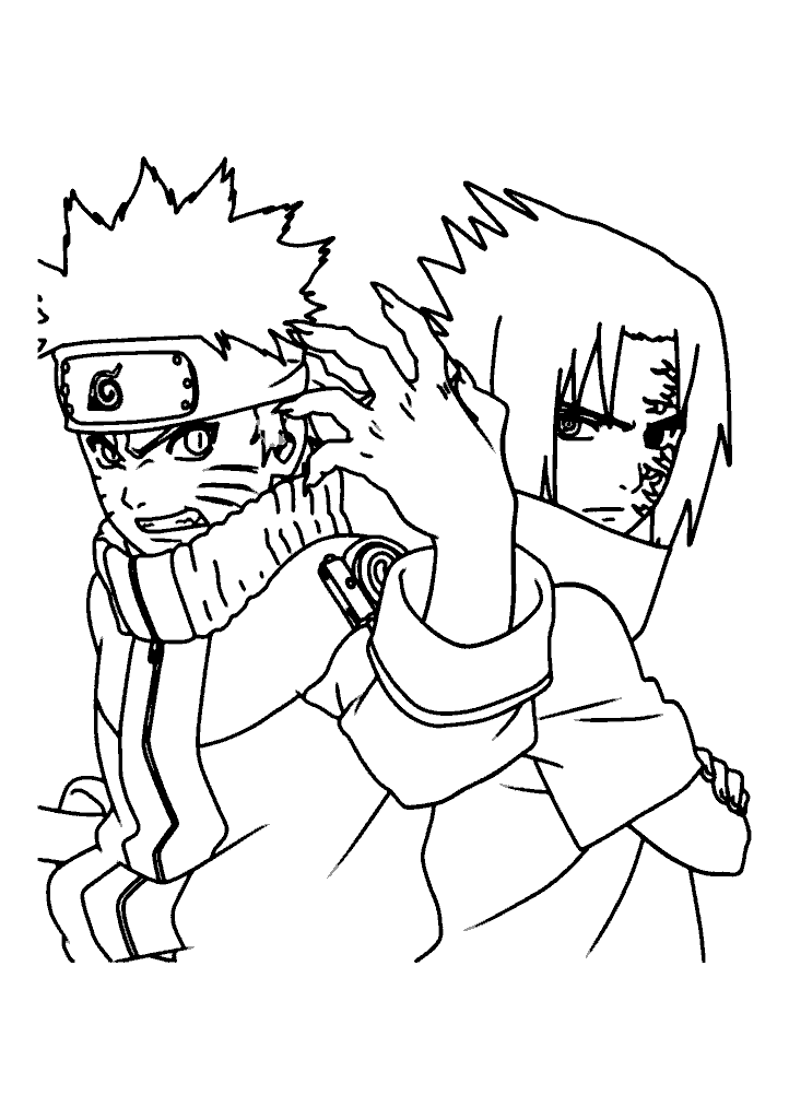 naruto para colorir