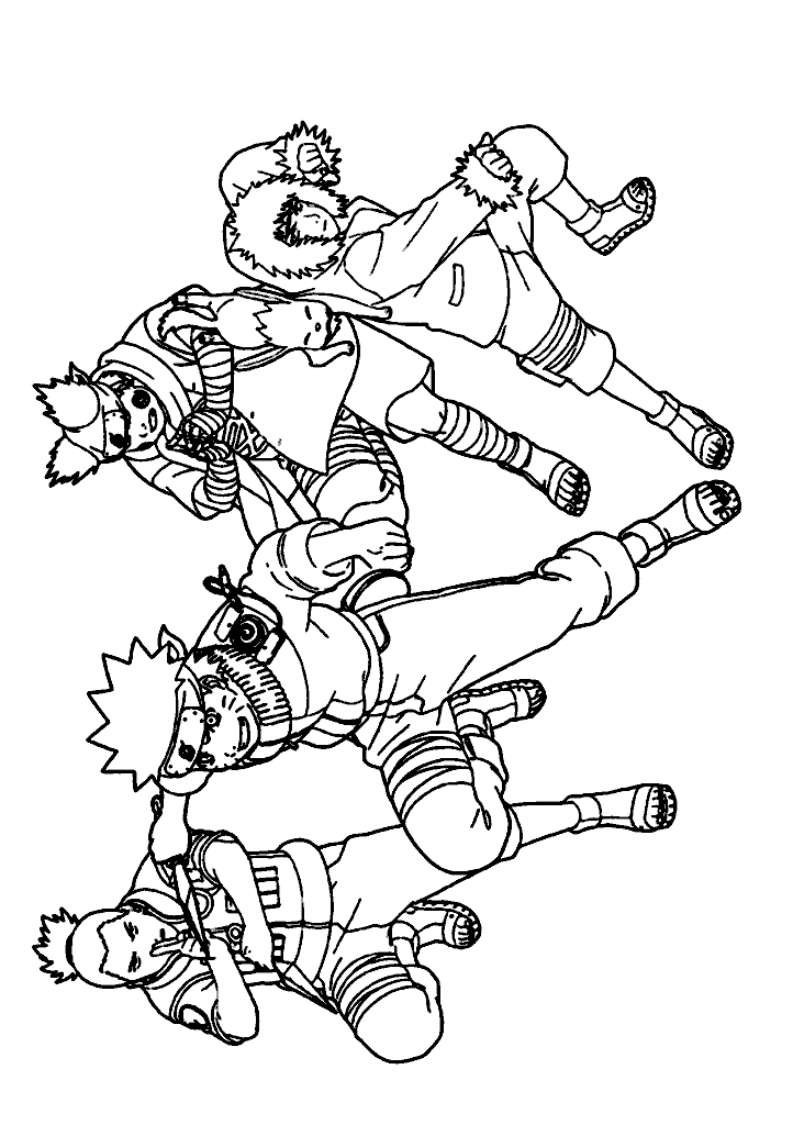 naruto para colorir