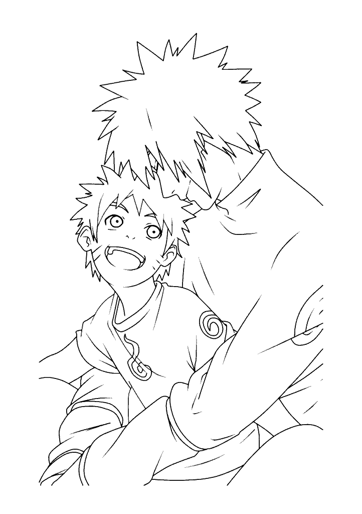 naruto para colorir