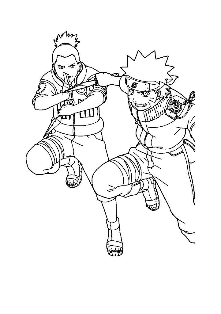 naruto para colorir