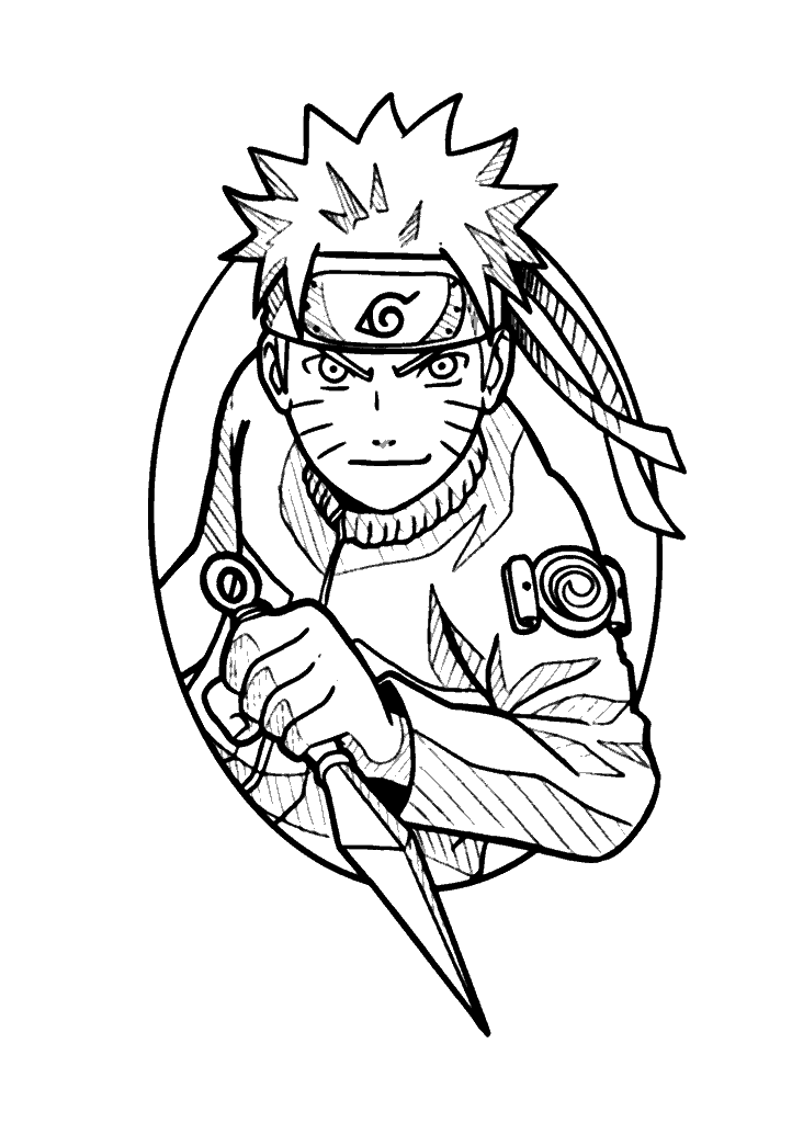 naruto para colorir