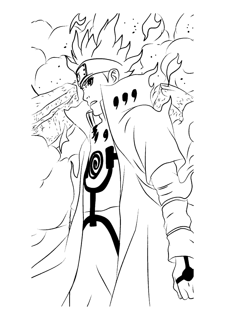 naruto para colorir