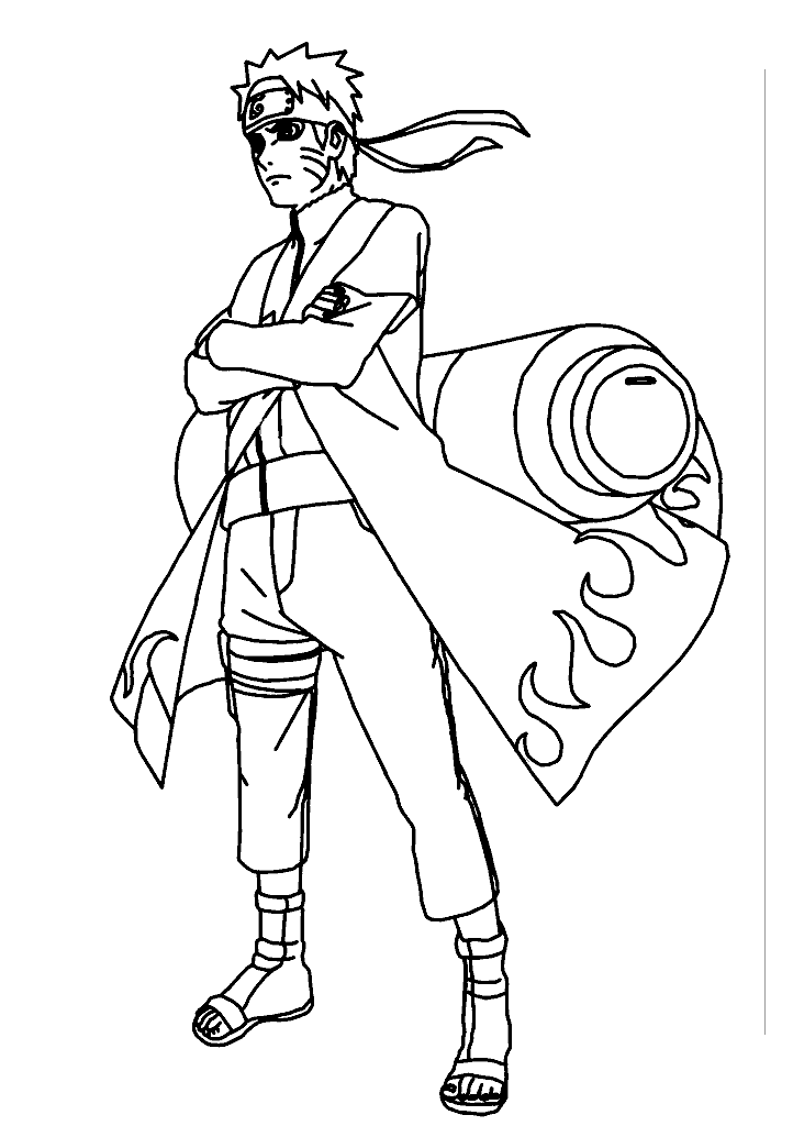 naruto para colorir