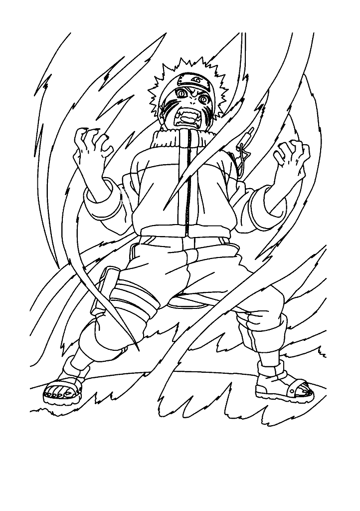 naruto para colorir