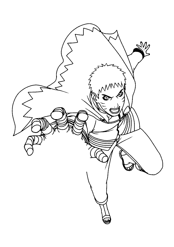 naruto para colorir