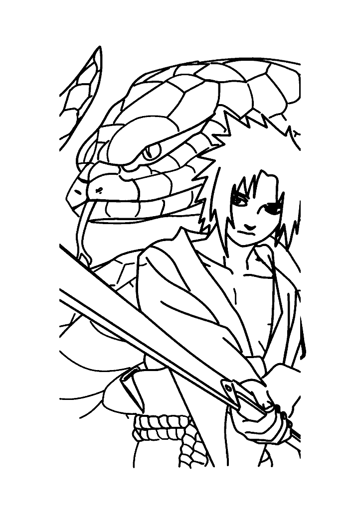 naruto para colorir