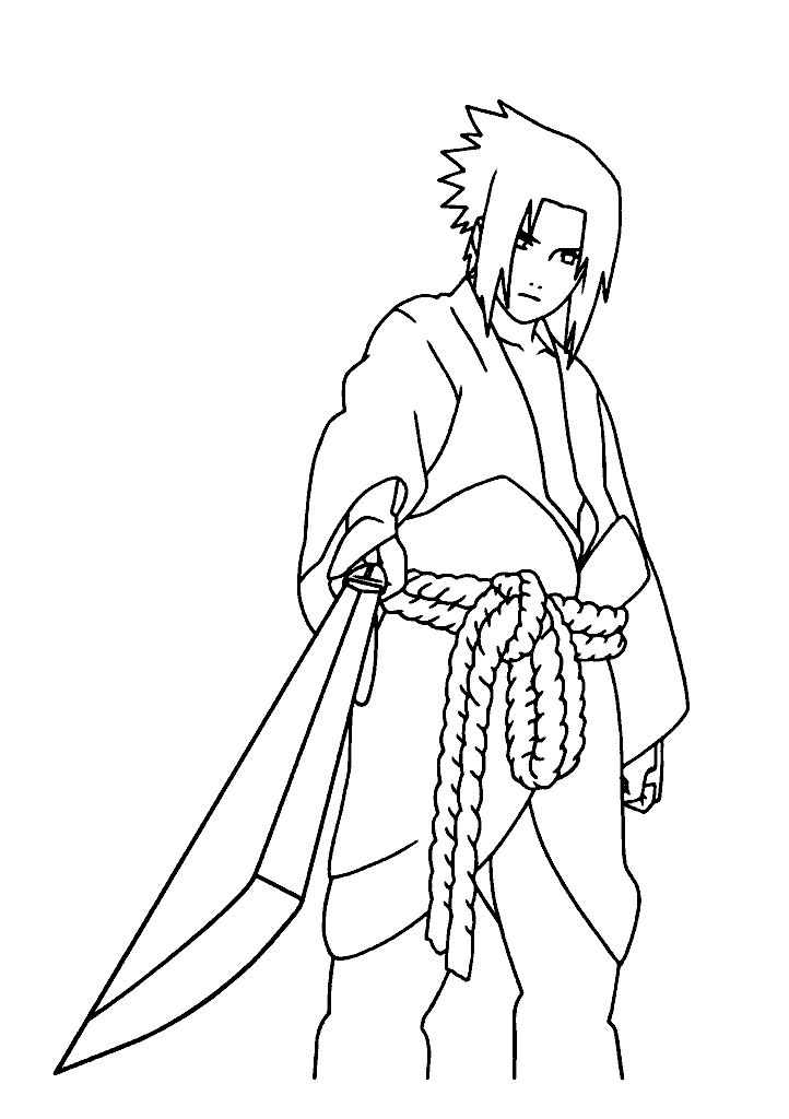 naruto para colorir