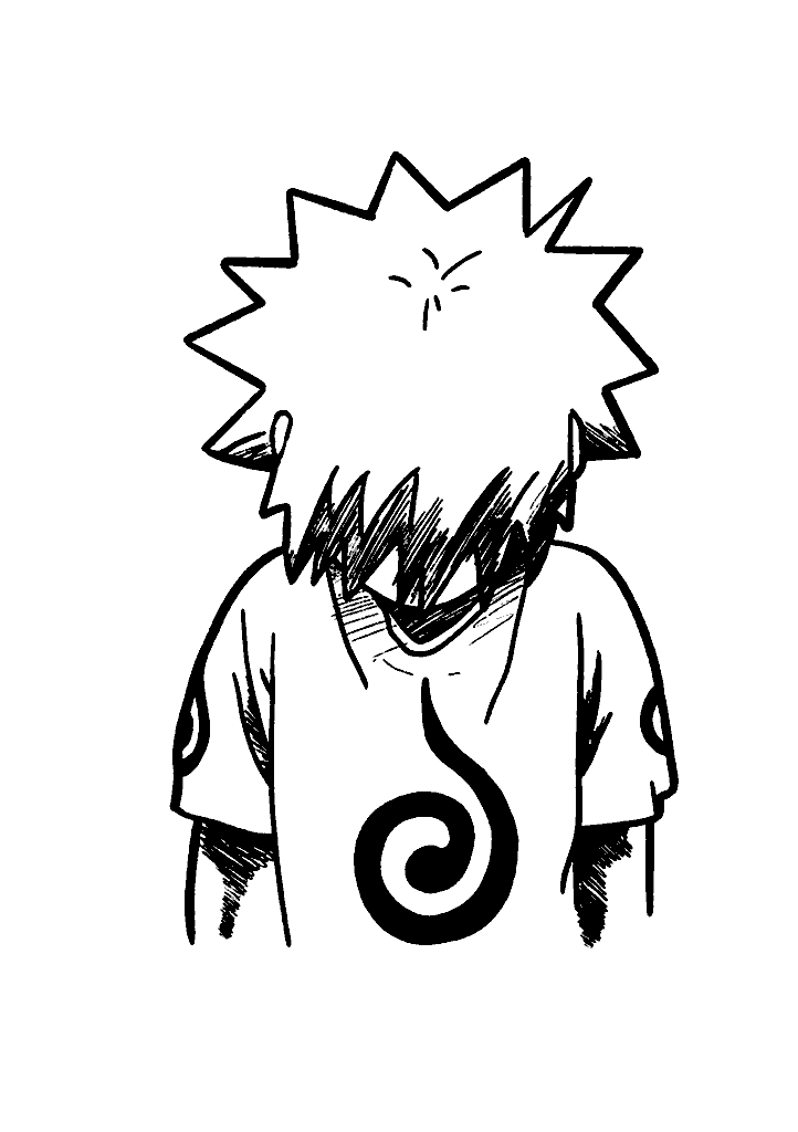 naruto para colorir