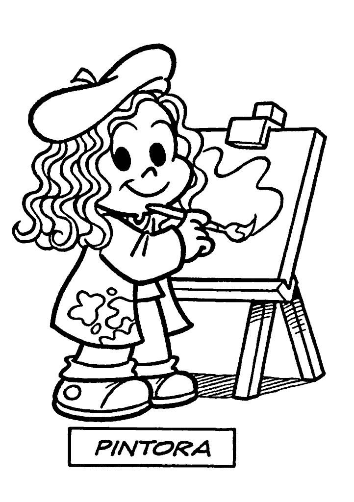 turma da monica para colorir