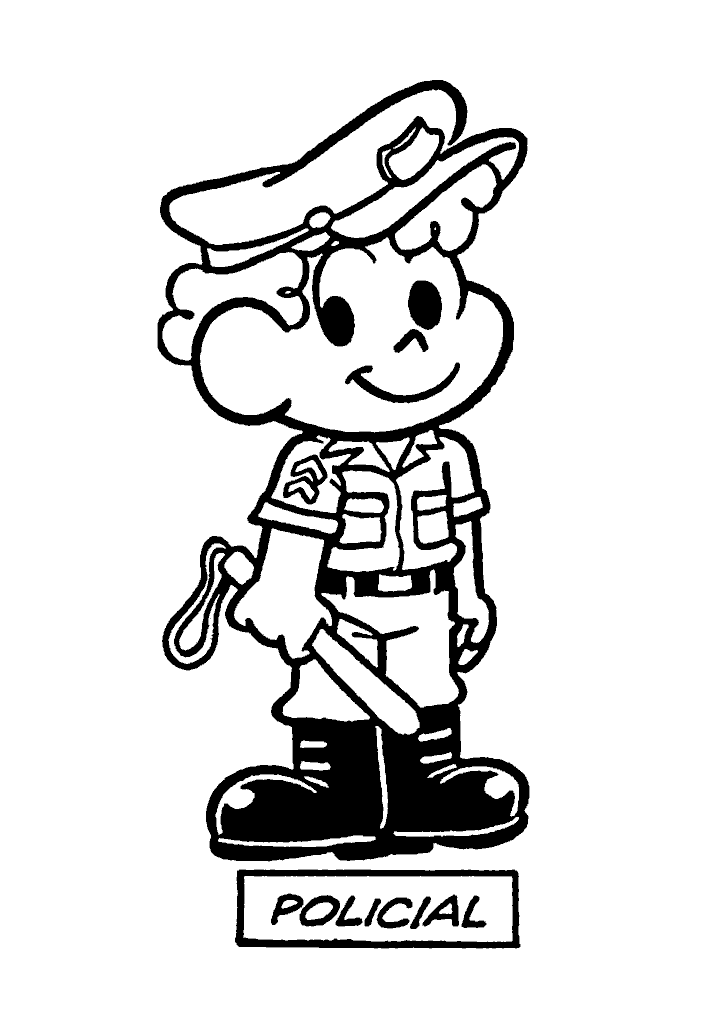turma da monica para colorir