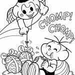 turma da monica para colorir