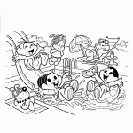 turma da monica para colorir