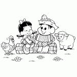 turma da monica para colorir