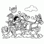 turma da monica para colorir