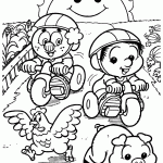 turma da monica para colorir