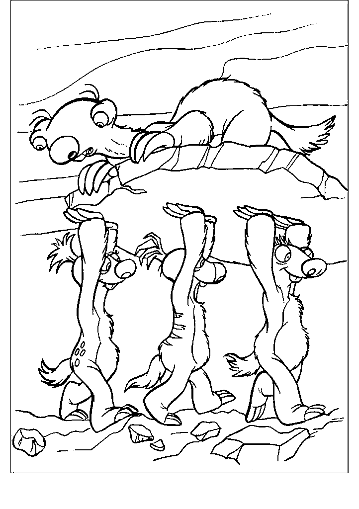 A Era Do Gelo Para Colorir 15 1 a era do gelo para colorir