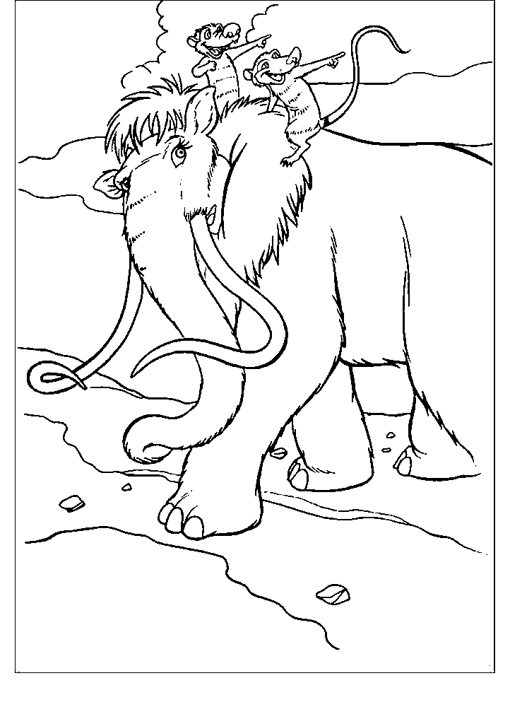a era do gelo para colorir