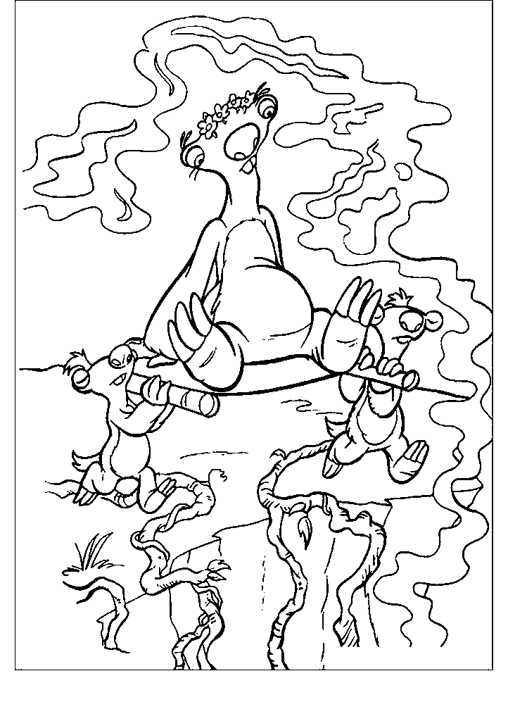 a era do gelo para colorir